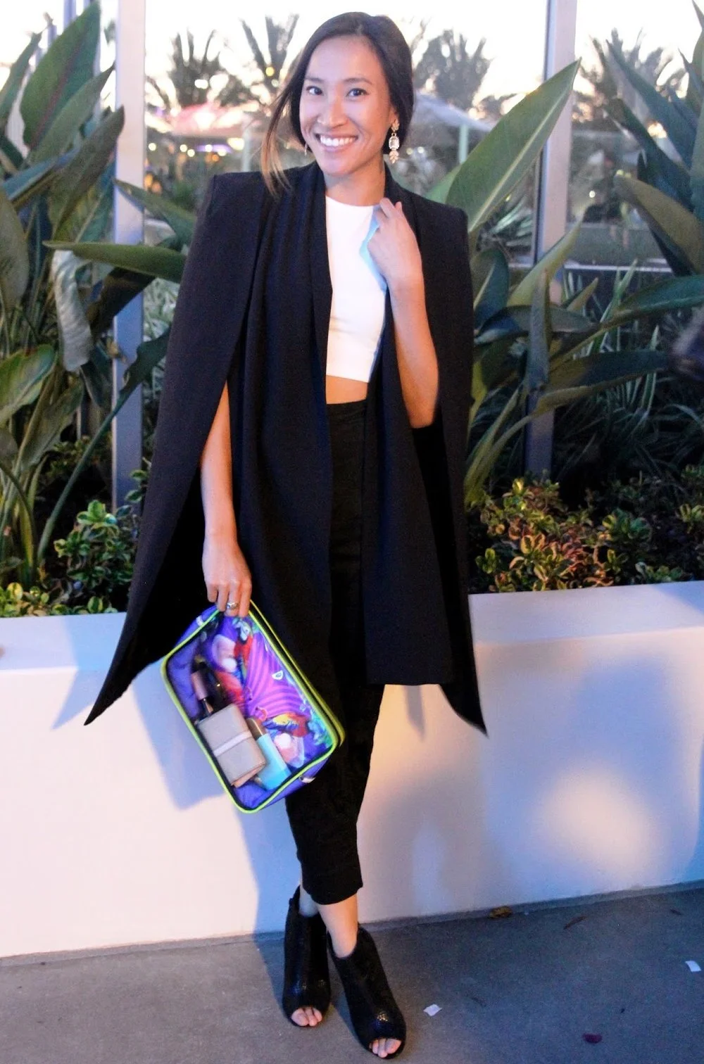 Minimalist Look with a Cape Coat