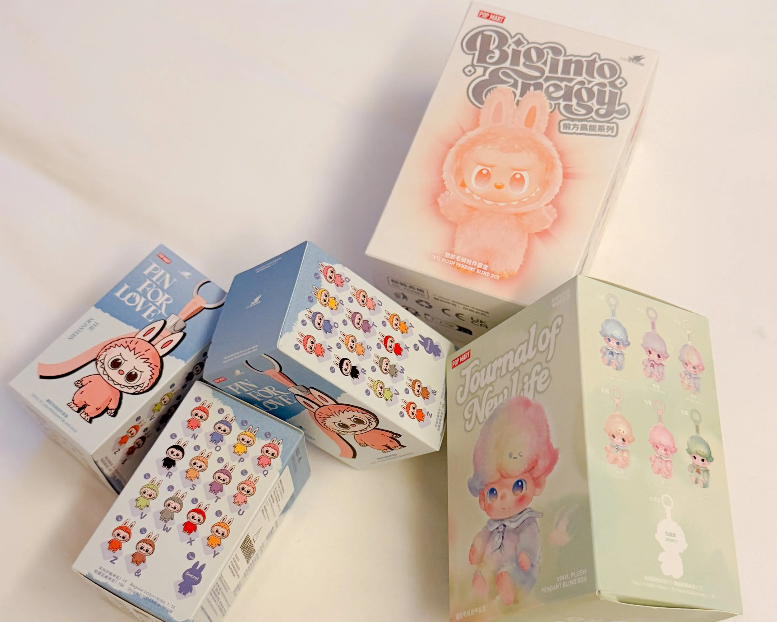 Popmart UK London Blind Box Openings of Pin for Love Labubu and Dimoo 