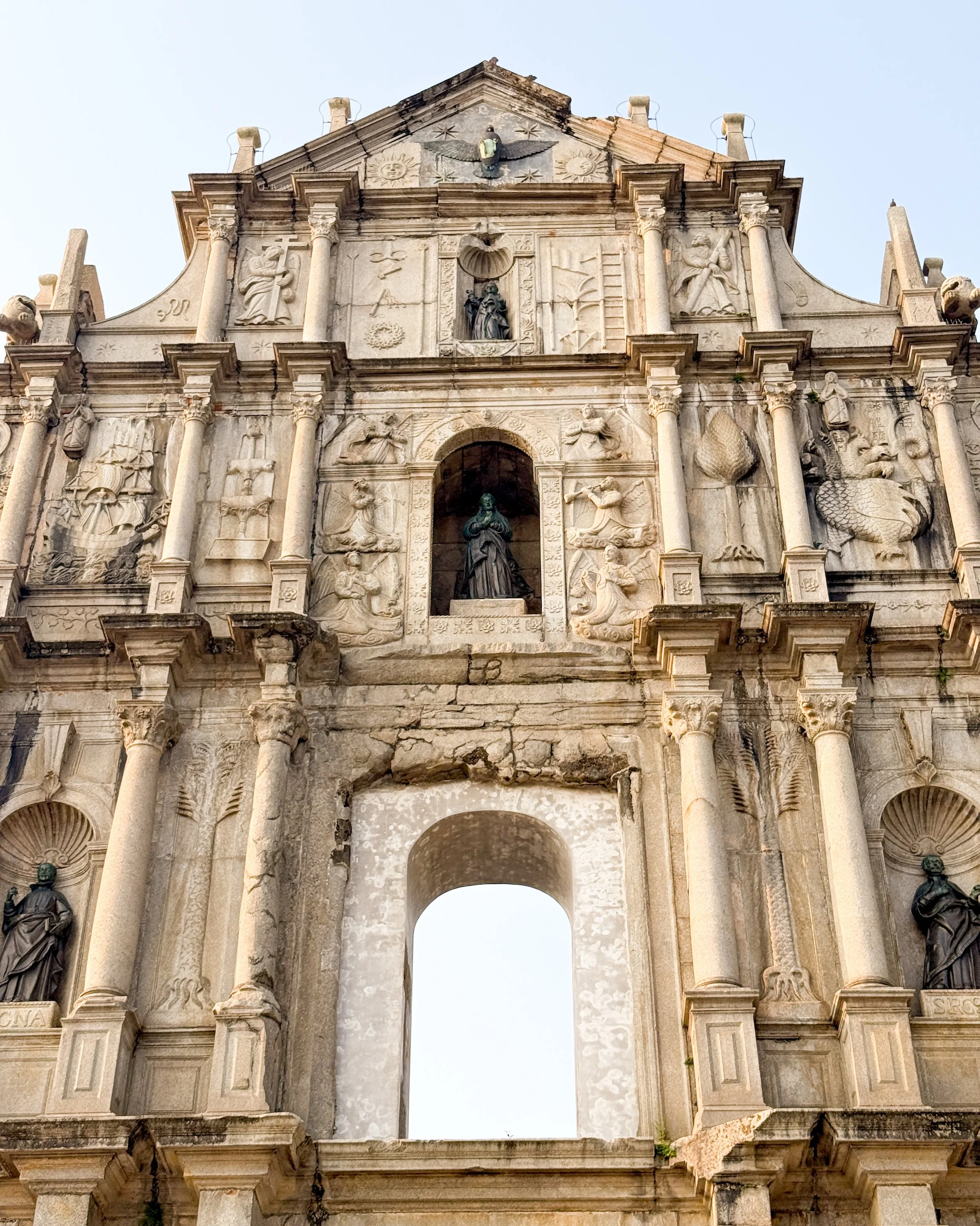 Surviving typhoons, wars, and three major fires... only the facade remains. 🏛️🔥

Built by Jesuits and exiled Japanese artisans in the 1600s, the Church of St. Paul was once the largest Catholic church in Asia. When a massive fire in 1835 burned the
