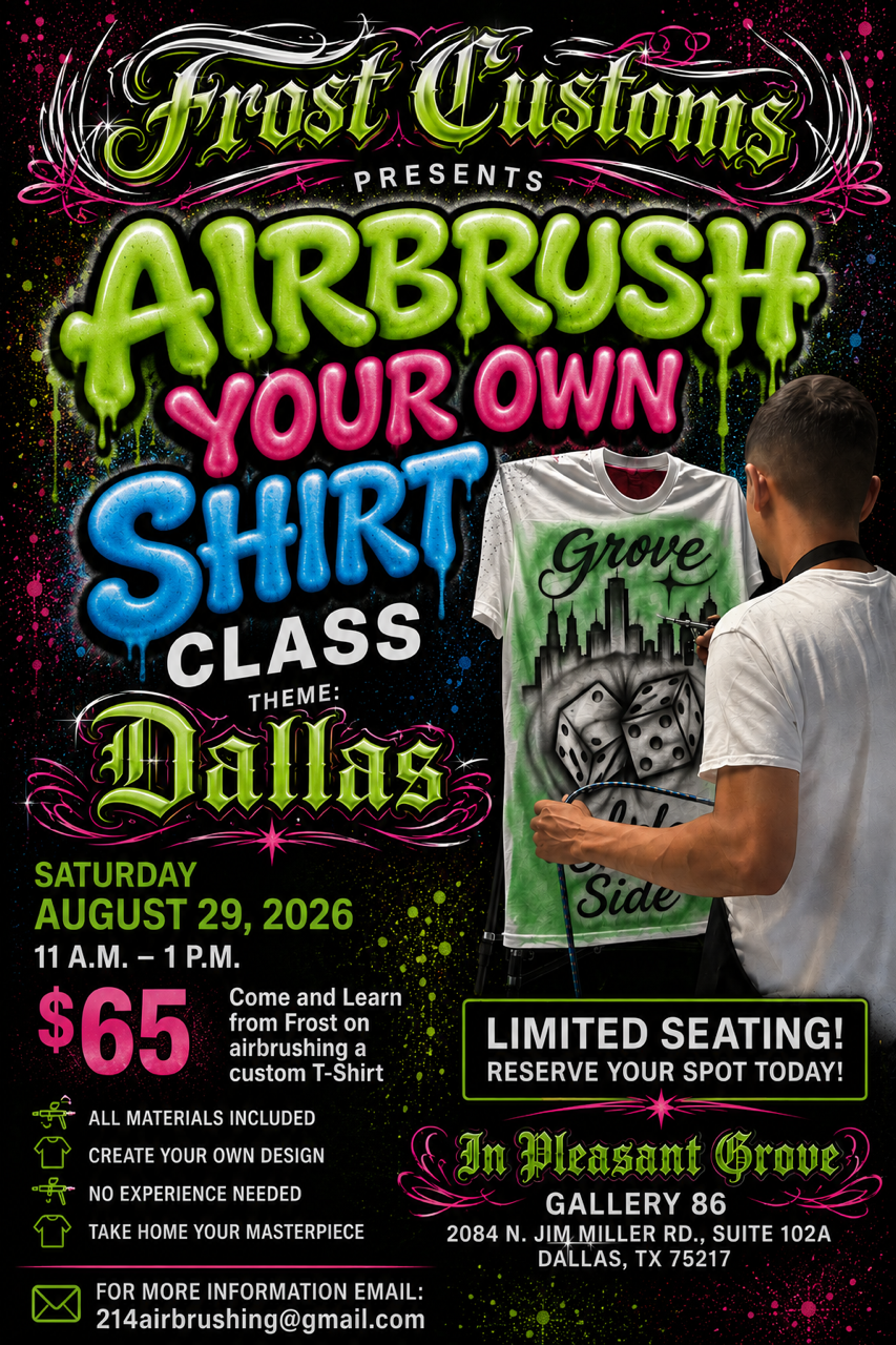 Airbrush Your Own Shirt Class