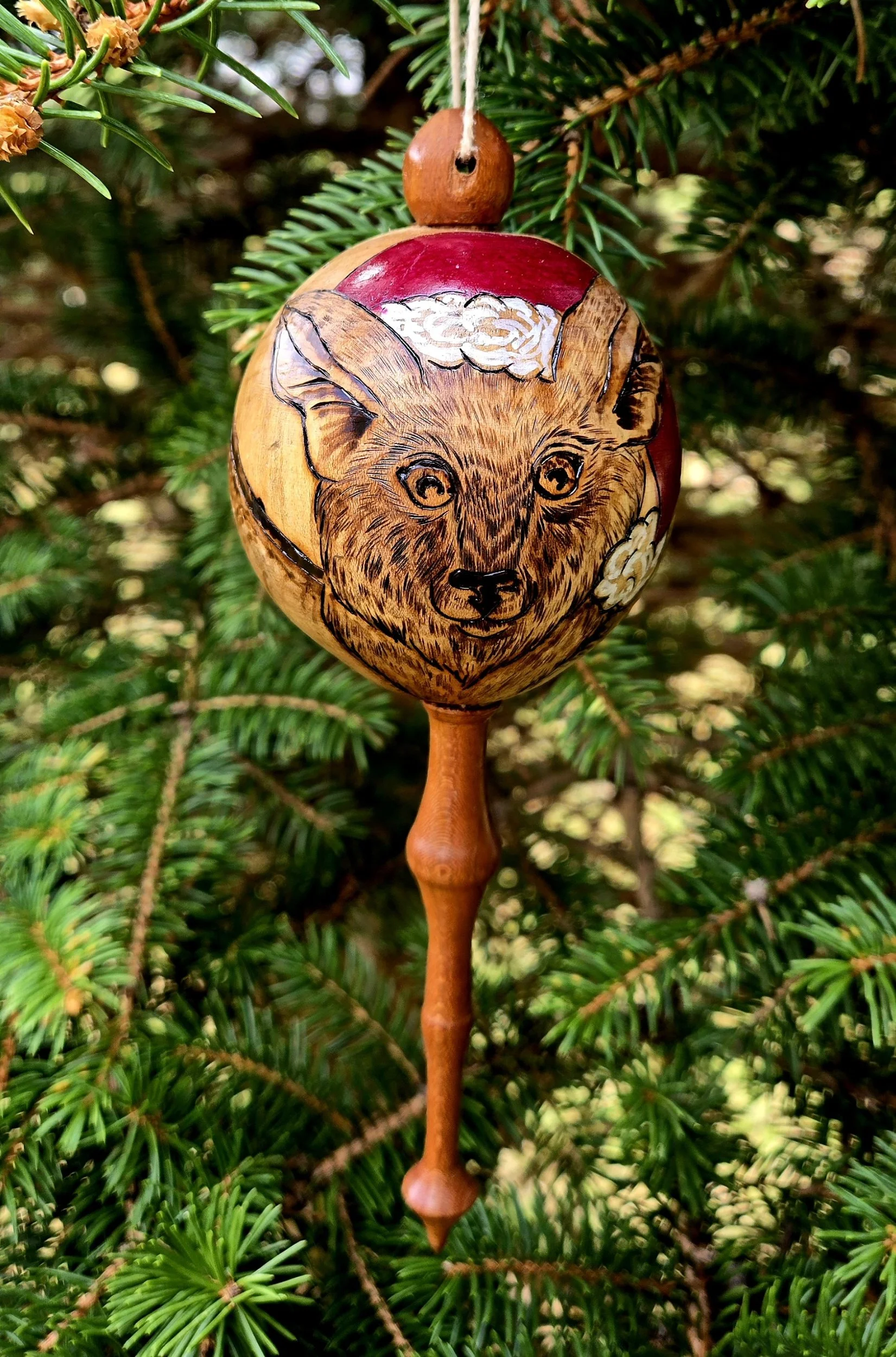 Ornament, Fruit Bat Santa