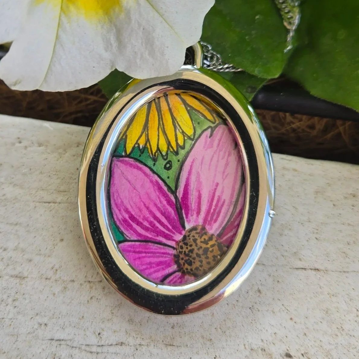 Watercolor necklace