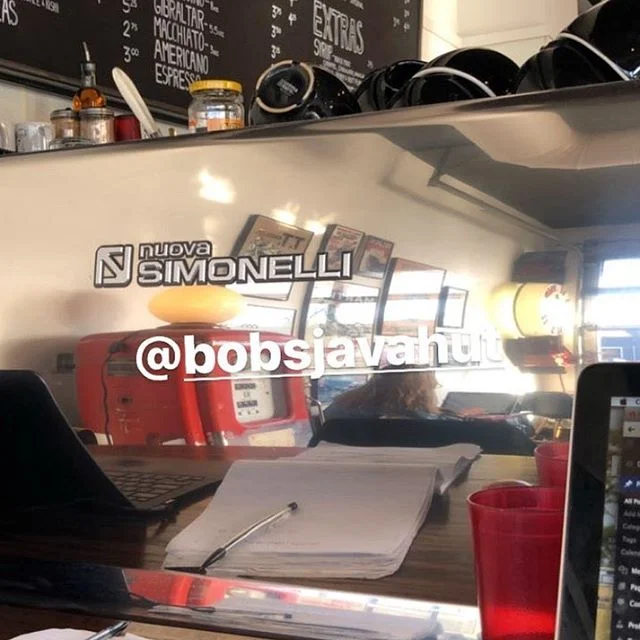 🙏 @craft_notes for hangin&rsquo; out with us.  #worksbetterwithcoffee #bobsregulars #bobsjavahut #coffeeaddict #coffeelover #mplscoffee  #uptowncoffee #nuovosimonelli