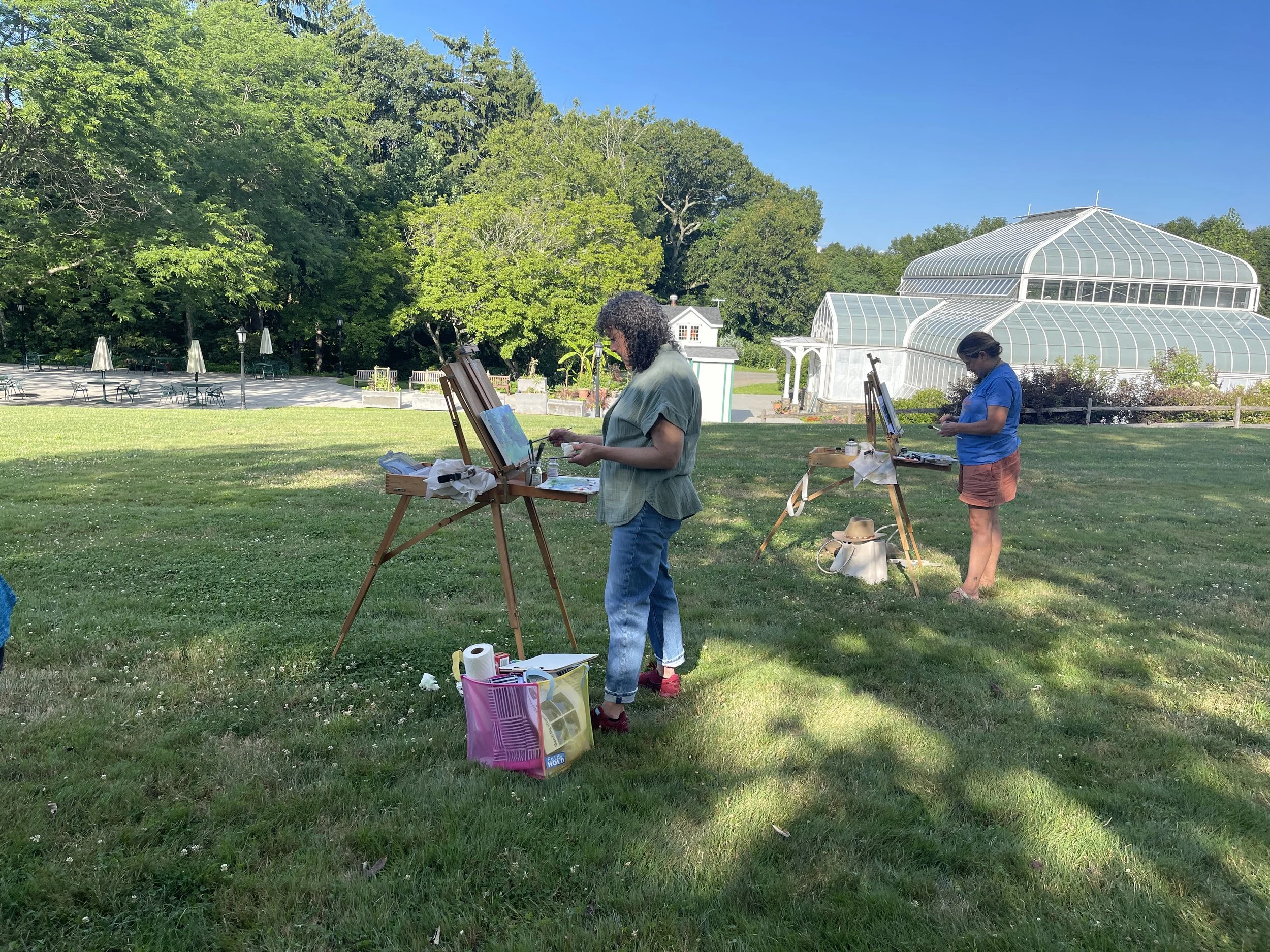 Lasdon Park Fall Outdoor Painting / Plein Air Painting