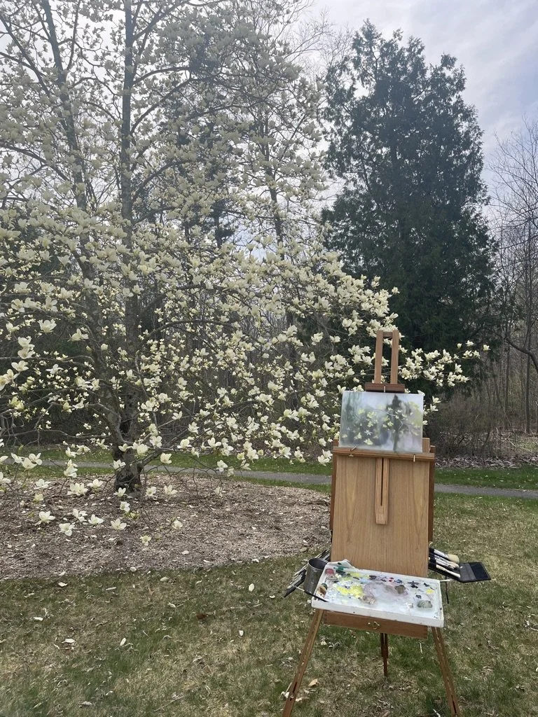Spring Outdoor Painting at Lasdon Park