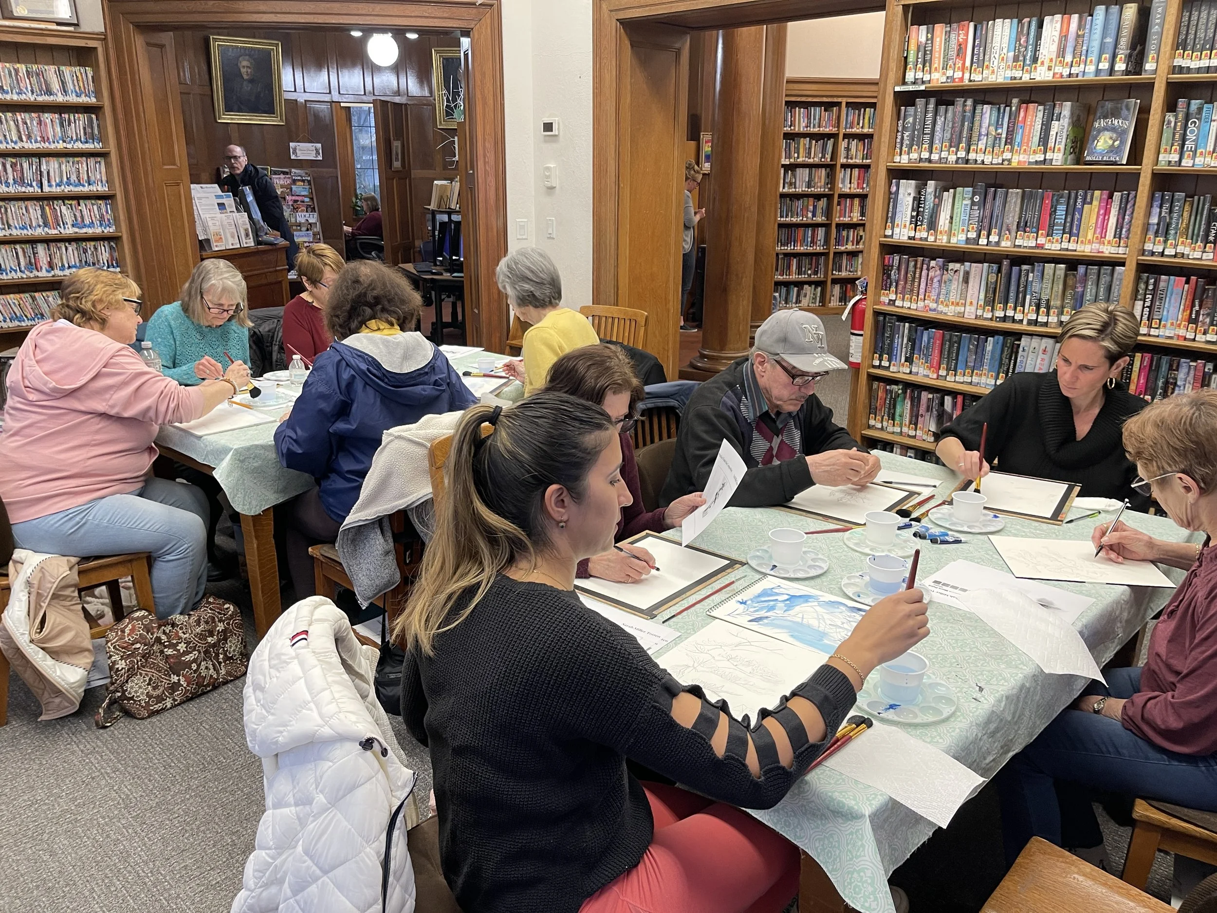 Painting Party at Reed Library in Carmel, NY