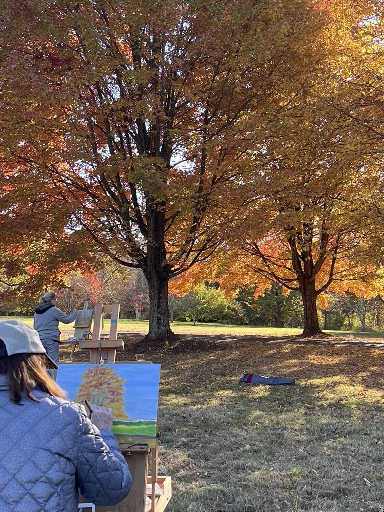Fall - Plein Air Painting in Katonah at Lasdon Public Gardens