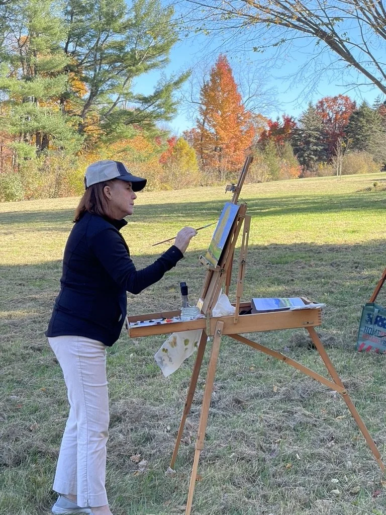 Fall - Plein Air Painting in Katonah at Lasdon Public Gardens