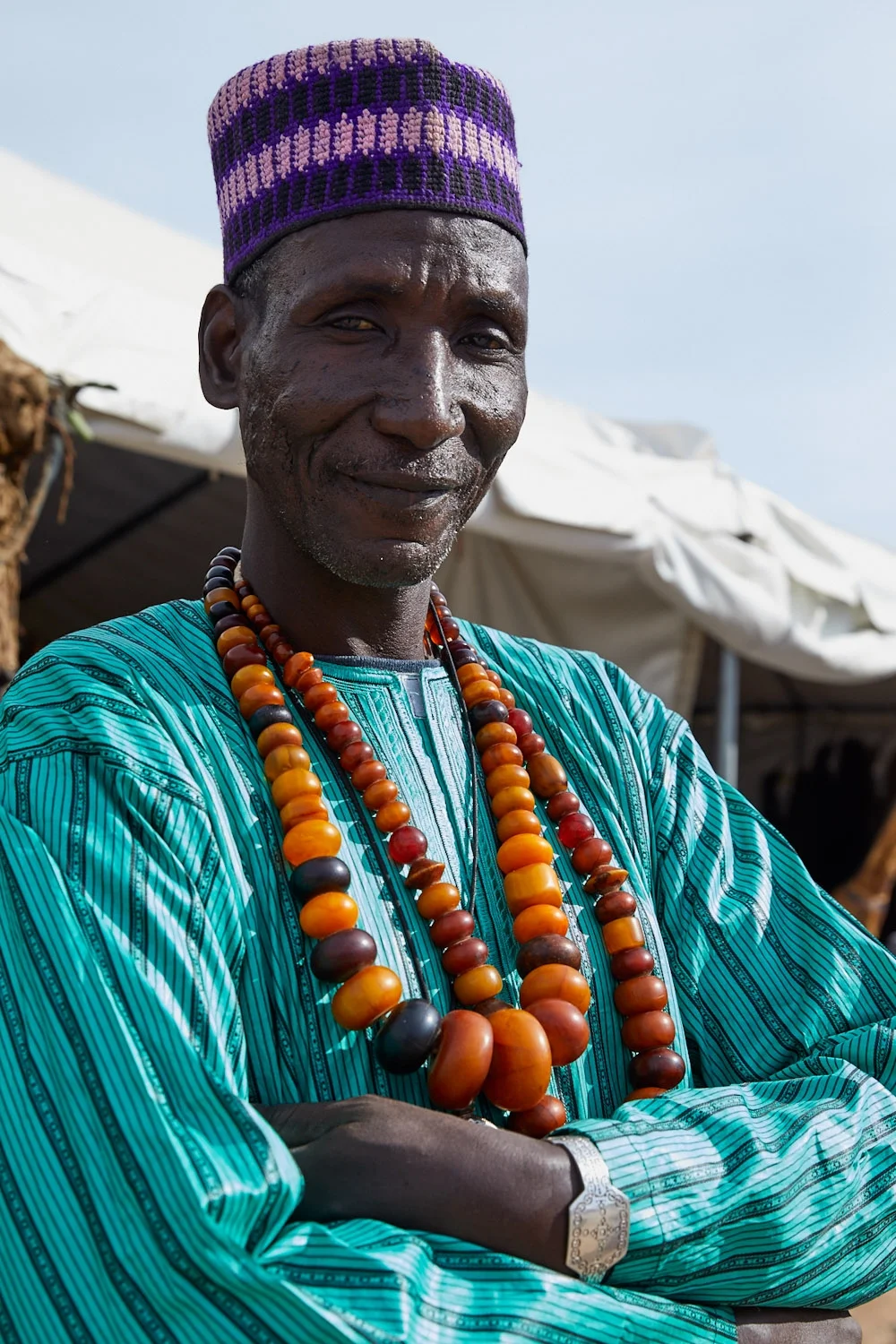 Hudu with Antique African Copal Amber necklaces Photo: Lynda Churilla