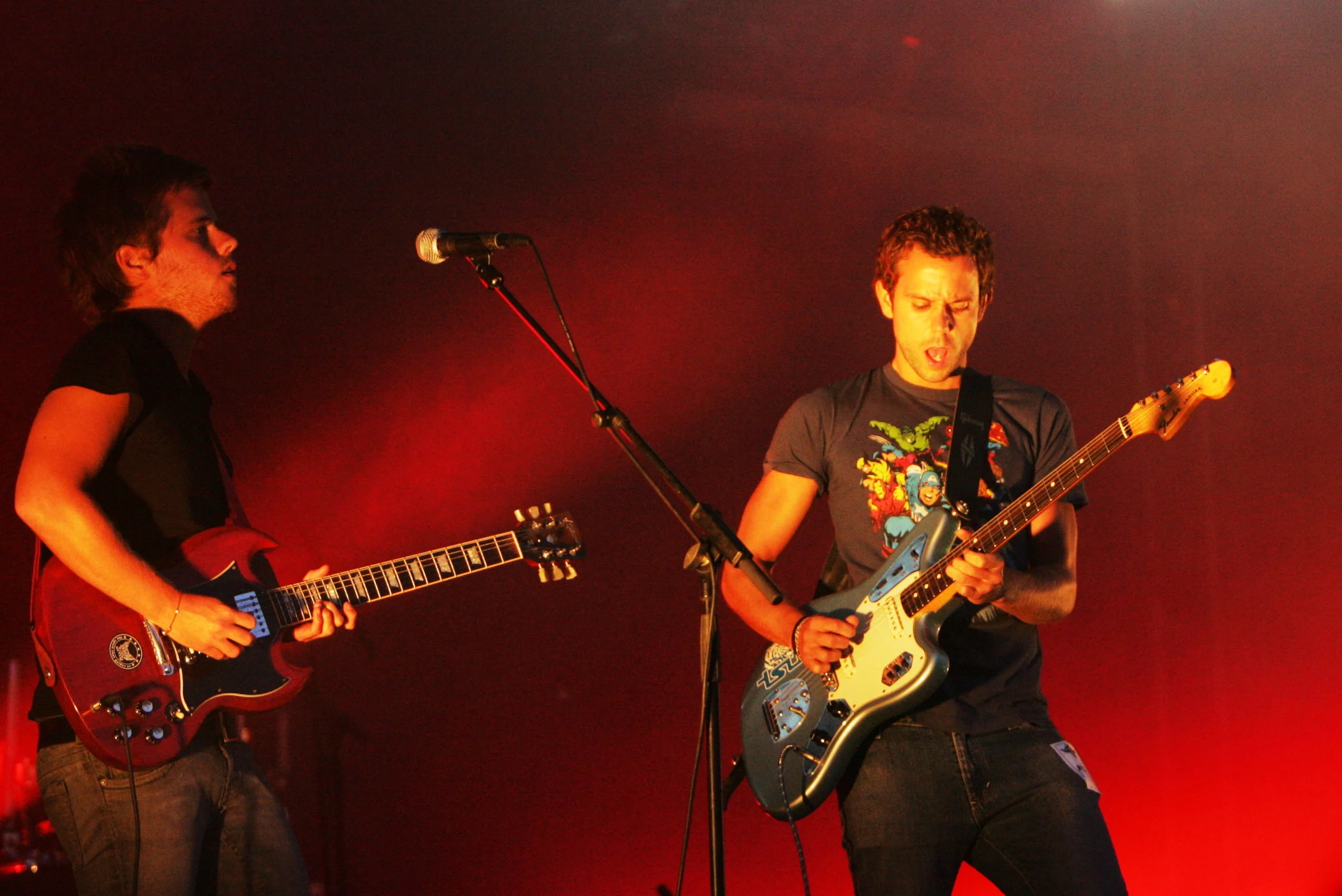 Anthony Gonzalez and Pierre Maulini in 2008 (photo: Rama)