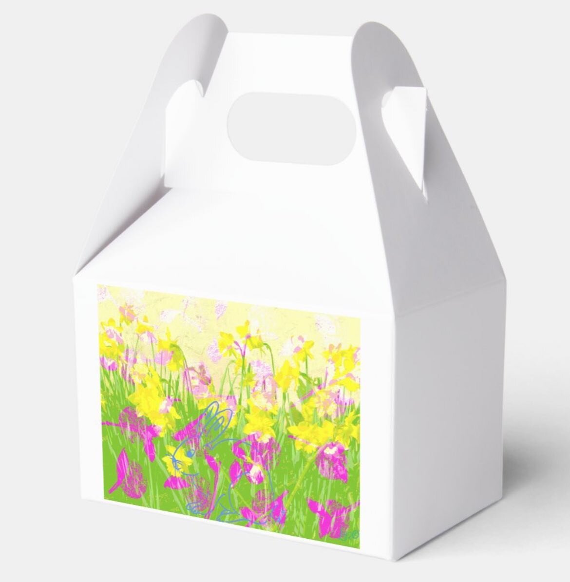 Where is bunny? Hiding in the daffodils!
Spring Fever link in bio to custom order.
#bunnyrabbit 
#springgifts 
#easterbunny 
#giftboxes 
#easterbunnycookies
#easterdecor 
#rabbitcute