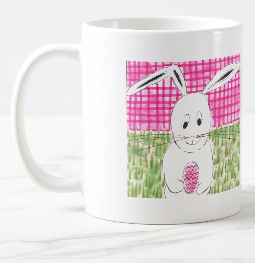 Easter is coming soon , custom order today &ldquo;Spring Fever&rdquo; link
#easterdecor 
#easterbunnies 
#bunniesofinstagram 
#mugsmugsmugs 
#cutebunny