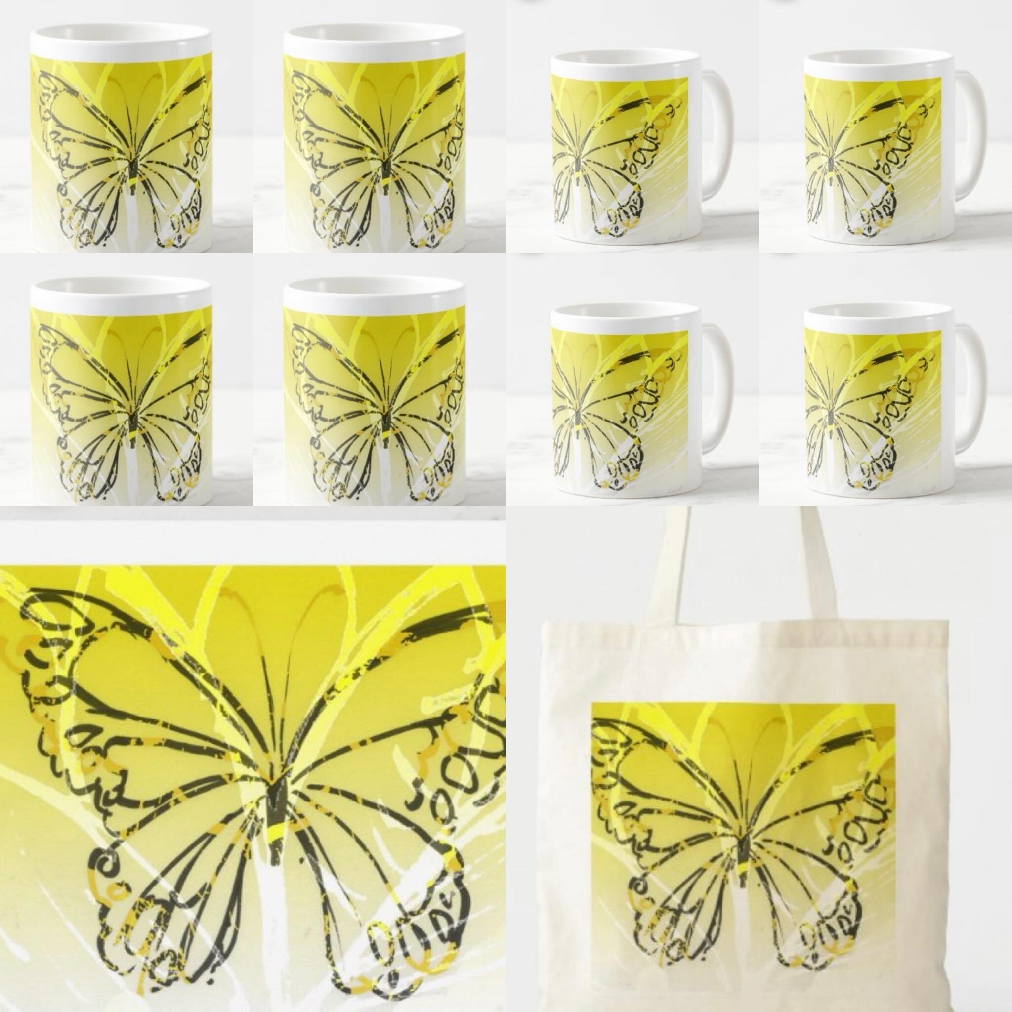 Mother&rsquo;s Day &ldquo;Mellow Yellow &ldquo;🎶
Click on Spring link to order now for Mother&rsquo;s Day US
#mothersdaygift 
#butterflygift 
#yellowtotebag 
#mothersdaygiftideas 
#mothersdaycards 
#butterflymugs 
#coffeetime 
#teatime
