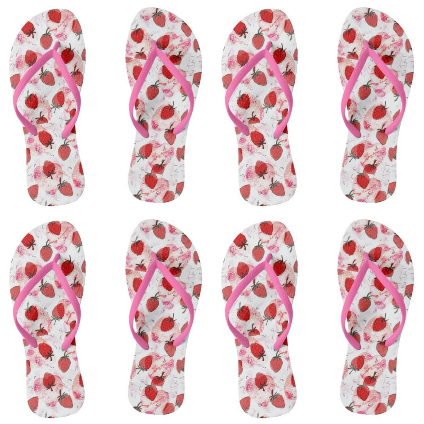 It&rsquo;s that time of the year! Flip flop to Wimbledon 🎾🍓
#wimbledon 
#strawberryprint 
#flipflops 
#zazzlemade 
#girlfitness 
#surfacepatterndesigner 
#strawberryaccessories