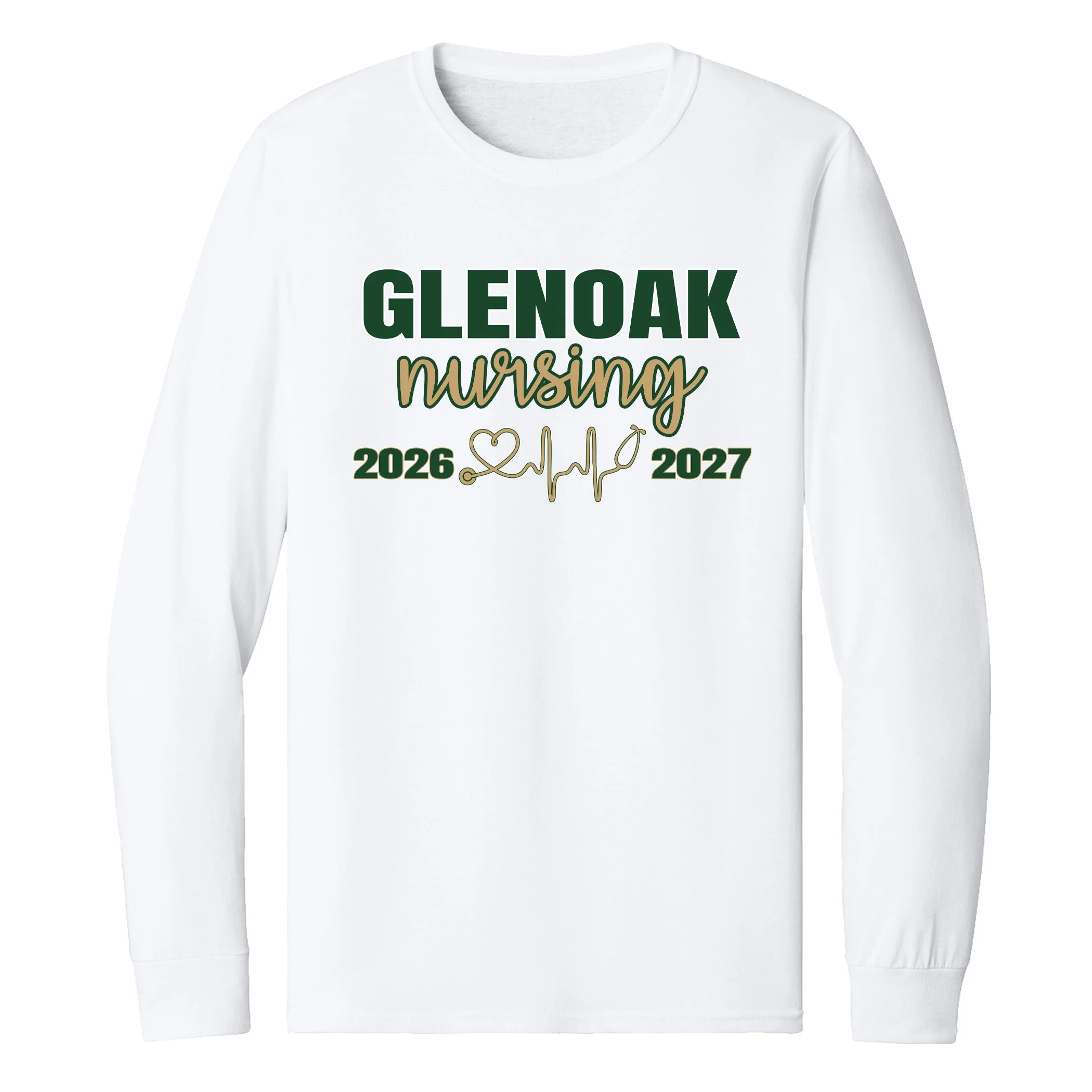 50/50 White Long Sleeve Tshirt