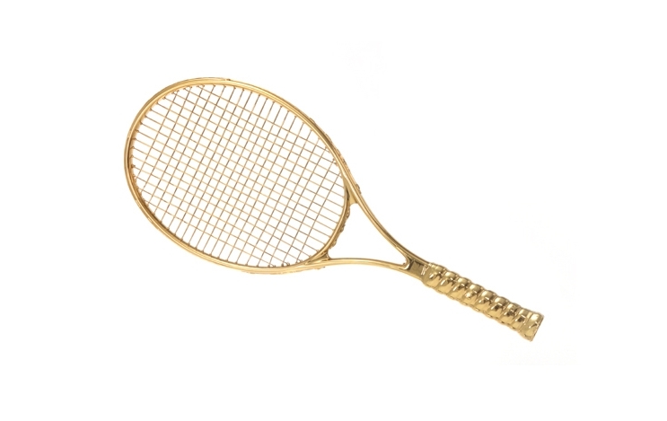 Gold Tennis Racket
