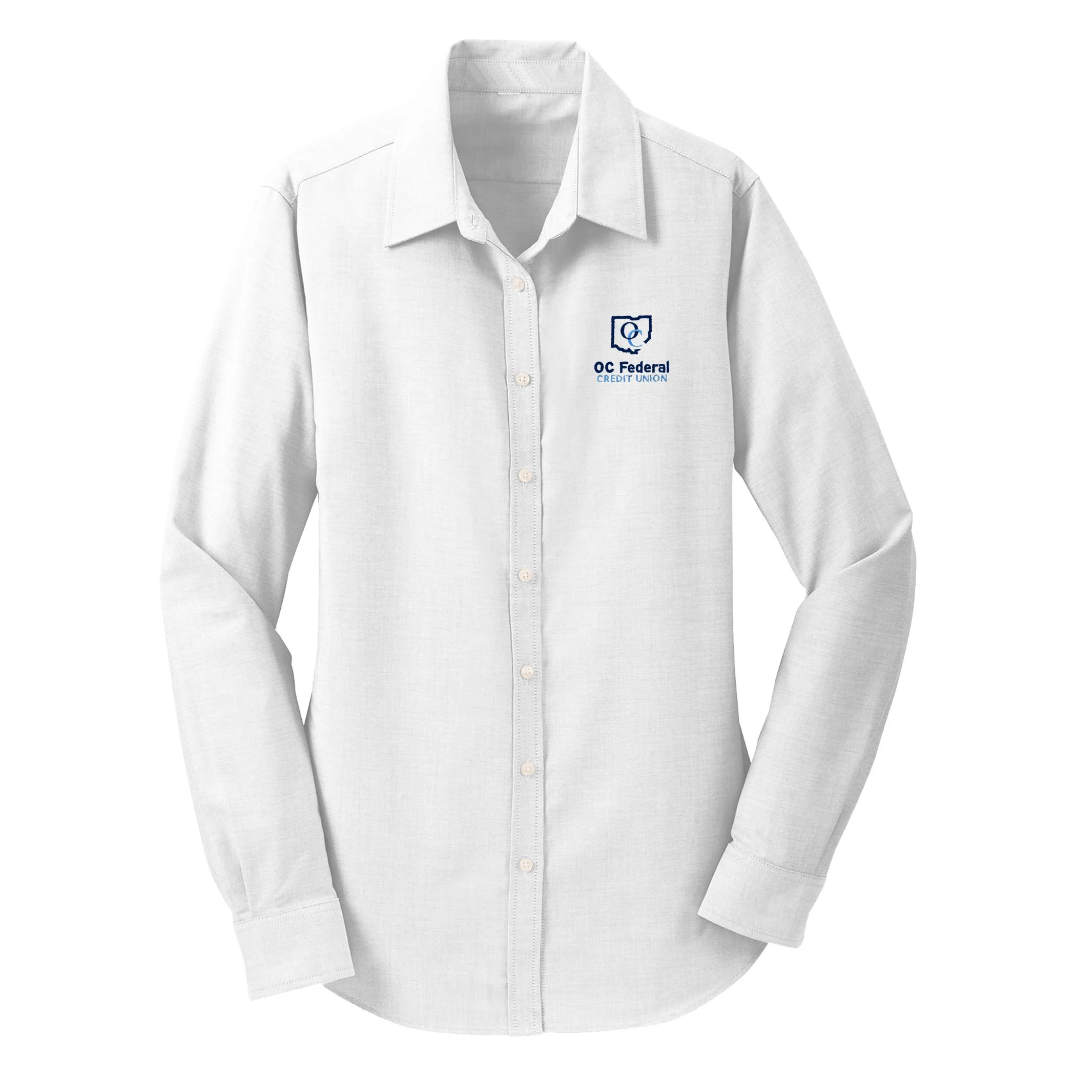 Ladies Oxford Shirt in White