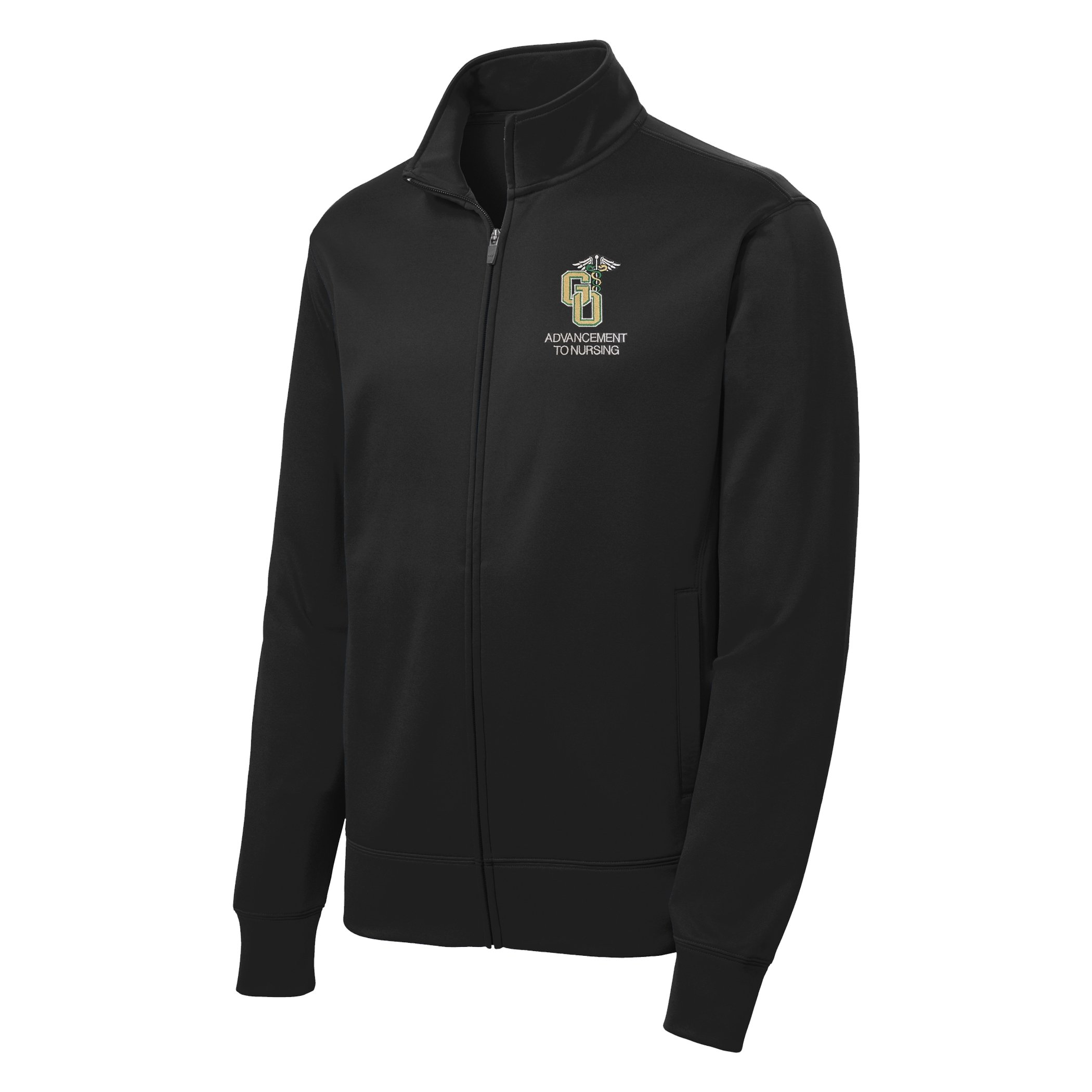 Unisex Port & Co. Performance Fleece Full Zip Embroidered Jacket