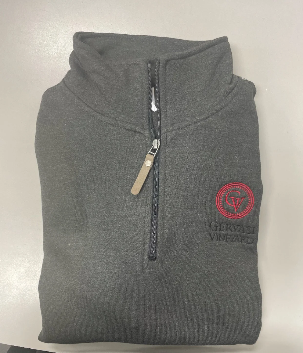 GV Fleece 1/4 Zip - Black Heather