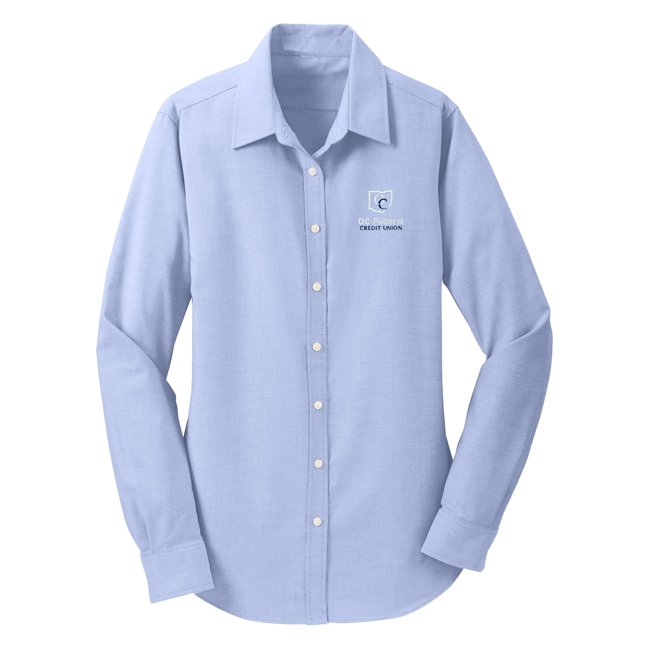 Ladies Oxford Shirt in Oxford Blue