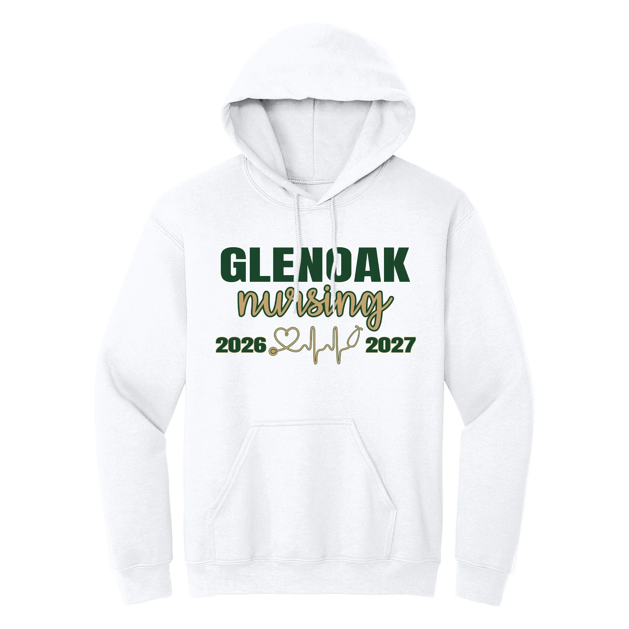 50/50 White Hoodie