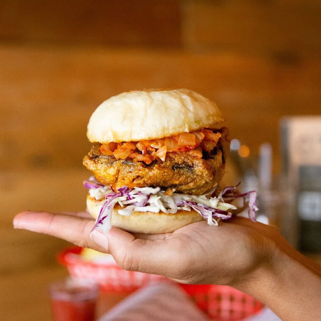 Transport your tastebuds with our new burger special &lsquo;the Kogi burger&rsquo;&nbsp;🍔😍&nbsp;~ Fried portobello mushroom soaked in Koji sauce, with WW slaw and Living Goodness kimchi, wedged between a warm vegan bun.

Available in-store and onli