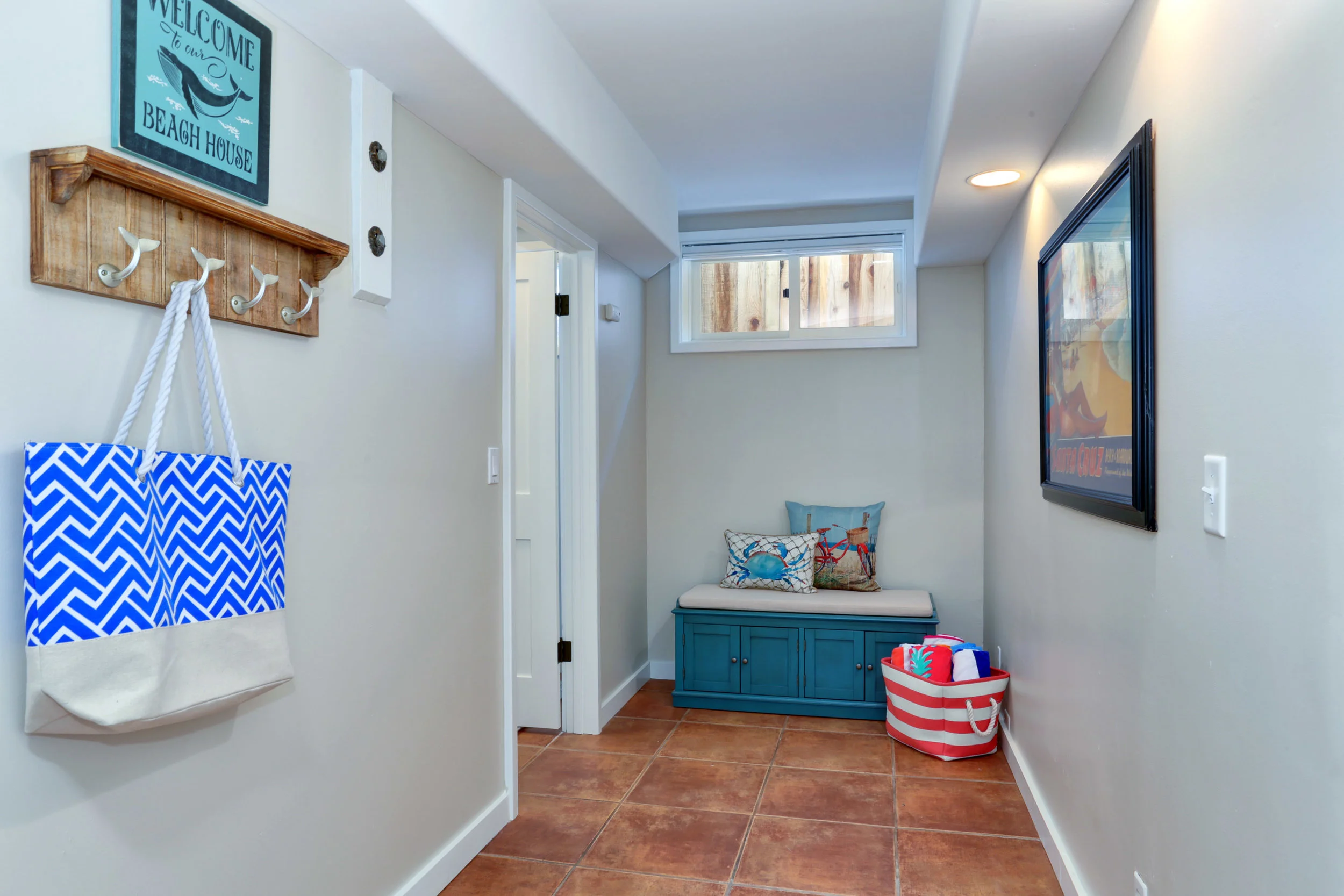 NEW: A brighter, functional and fun entry for venturing to and from the beach.