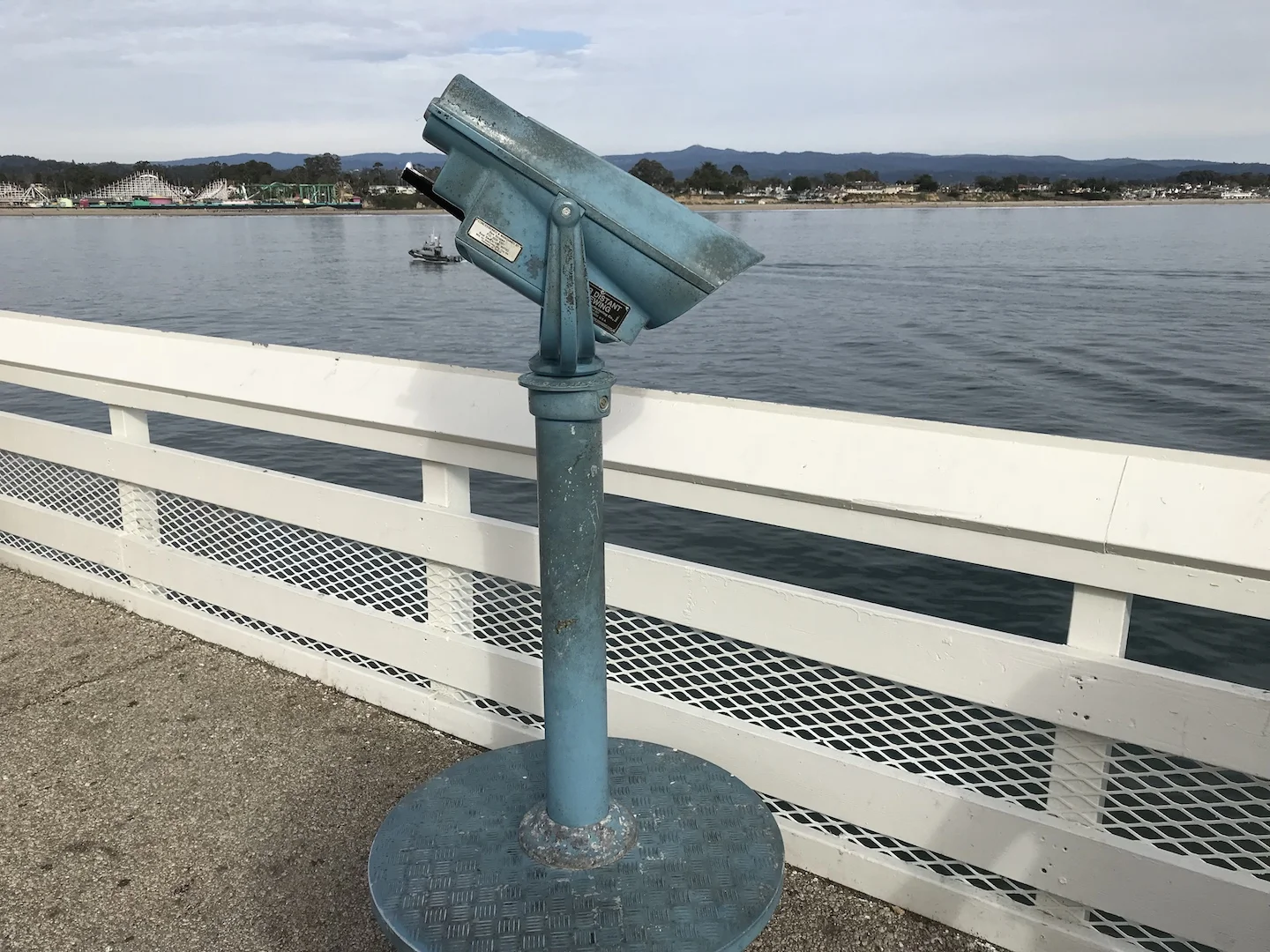 Santa Cruz Municipal Wharf telescope