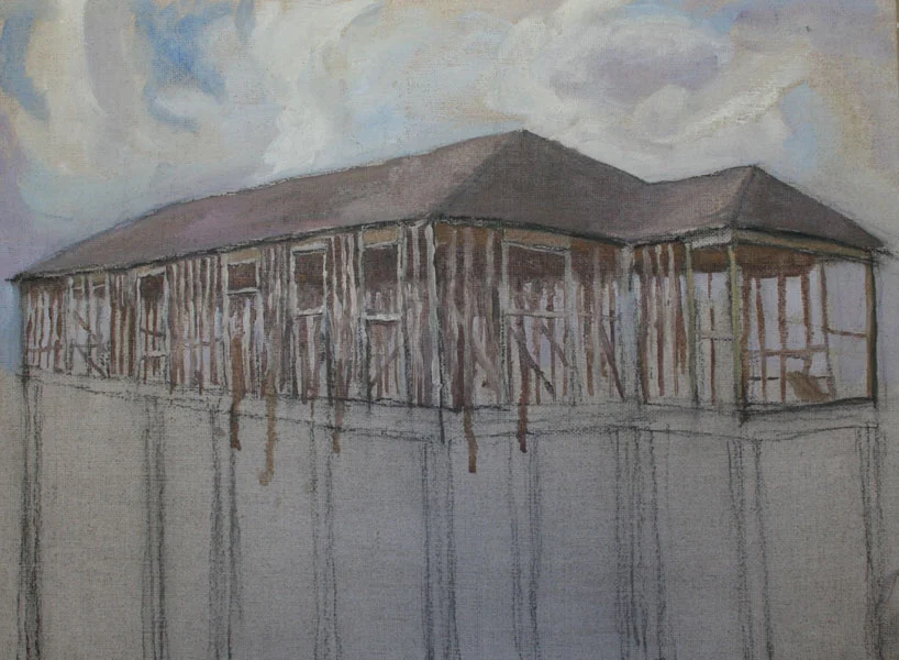 Lower 9th Ward Study (09) 9x12" oil on canvas