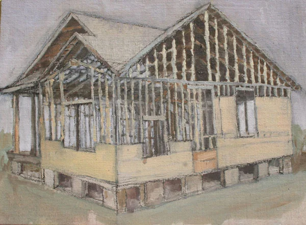 Lower 9th Ward Study (12) 9x12" oil on canvas