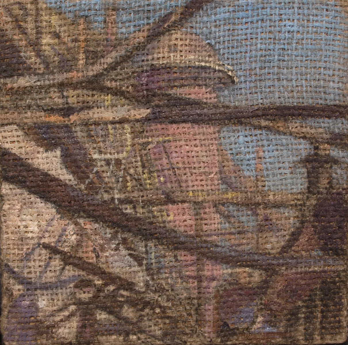 Sloss (07) 10x10" oil on burlap