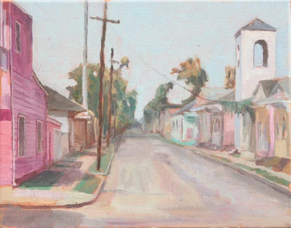 8th Ward Study (03) 9x12" oil on canvas