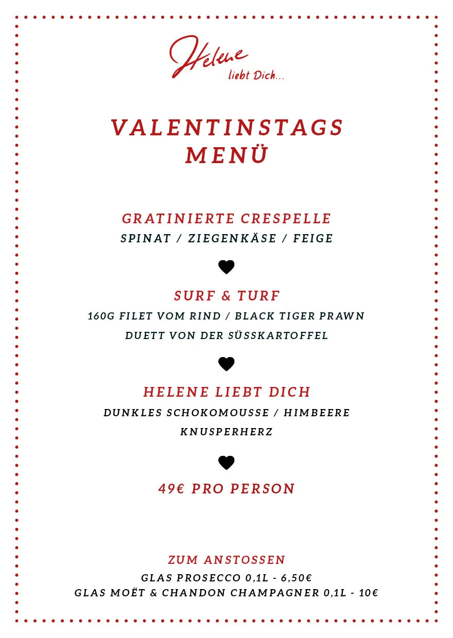 Valentinstag 2020 Helene Liebt Dich Restaurant Club