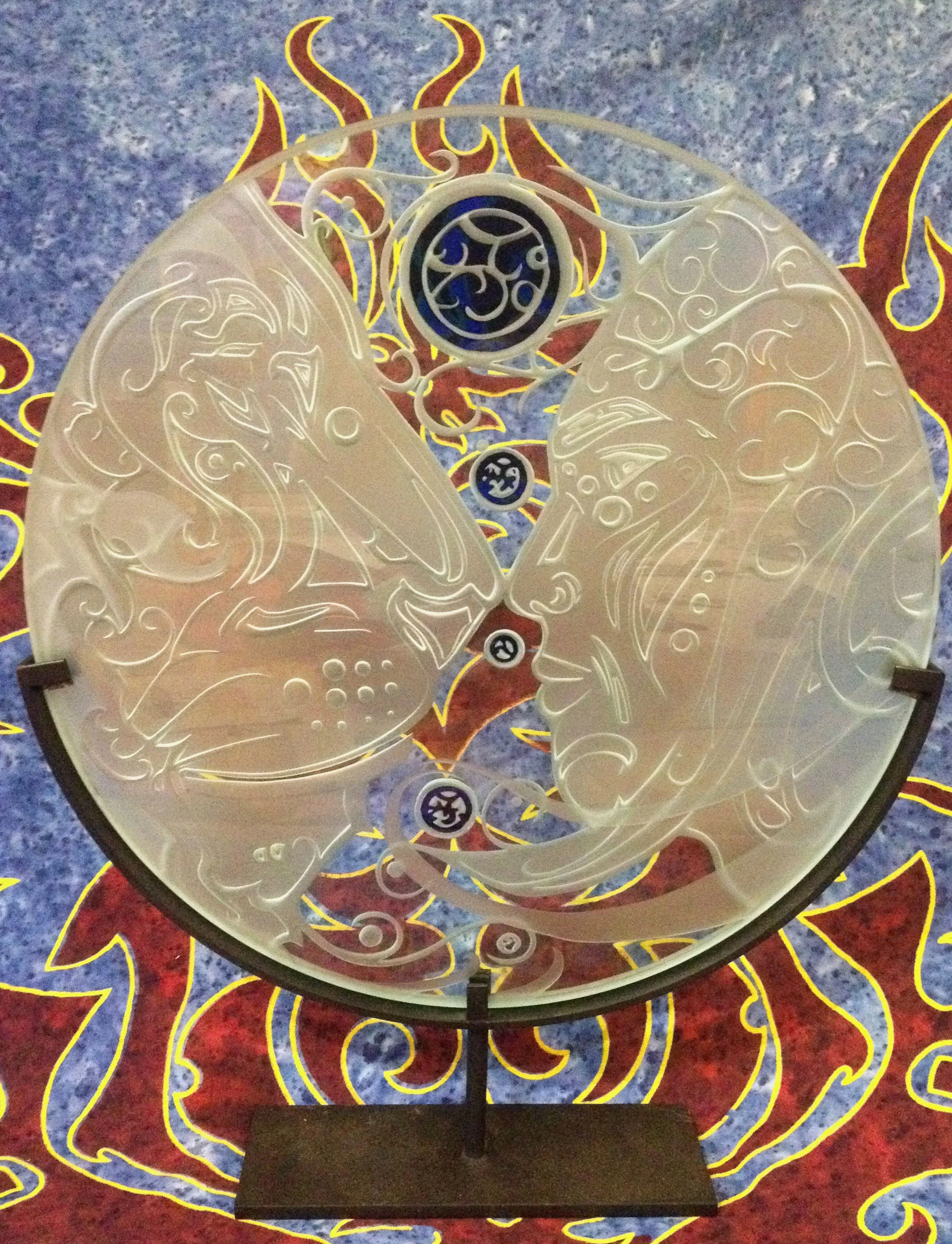  *SOLD* Kindred Spirits - glass sculpture (original)