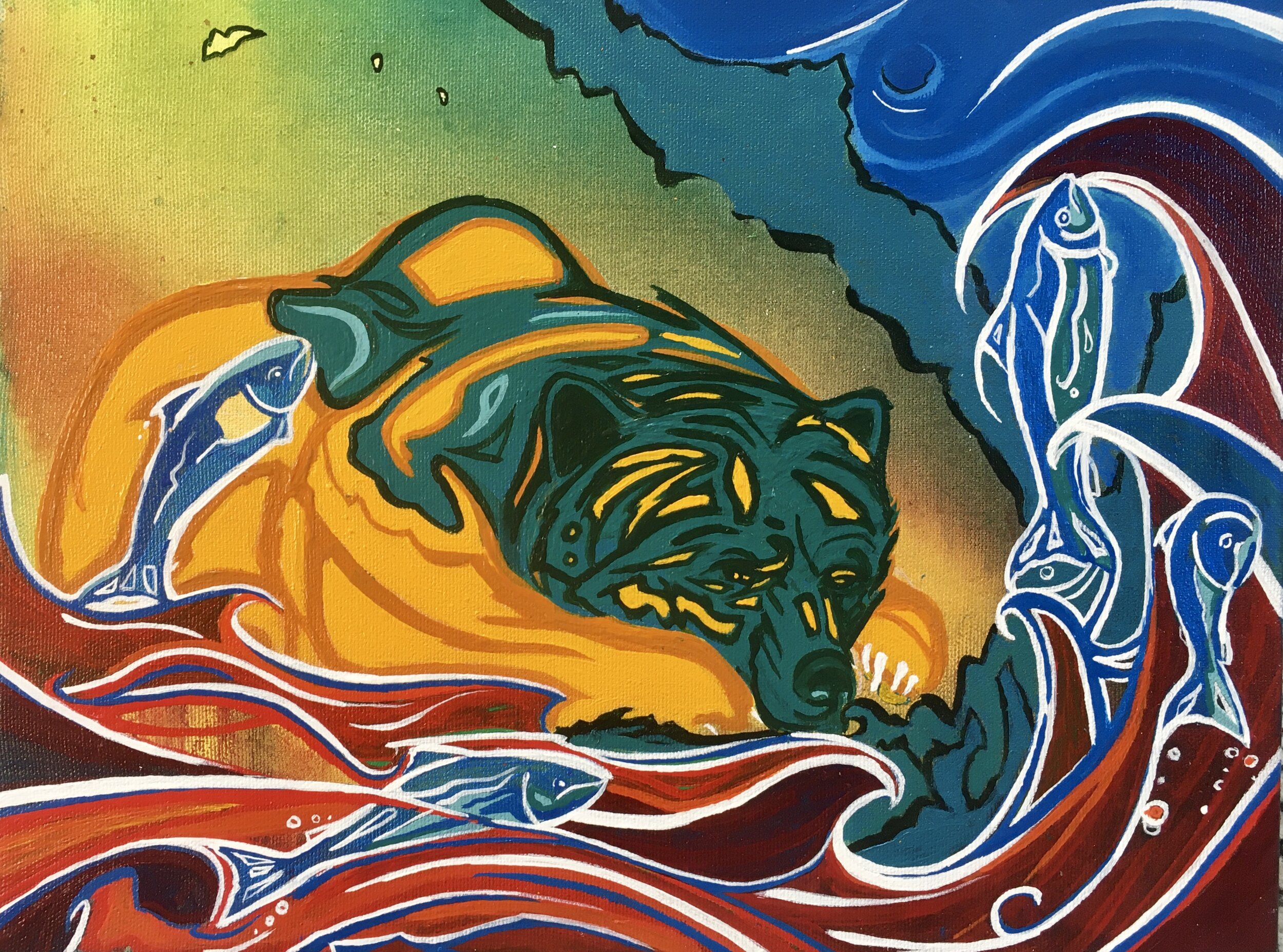 Talo Dreams (original acrylic on Canvas), 13 x 10