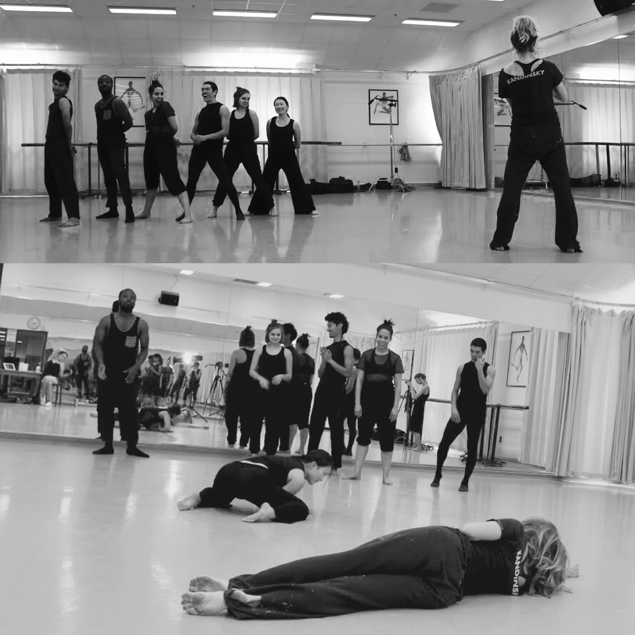 Dancers: Becky Nam, Preston Patterson, Claire Wood, Mario Ramirez, Rasely Goode, Hunter Sturgis On the floor: Dorothy O'Shea Overbey Photo: Sarah Robb