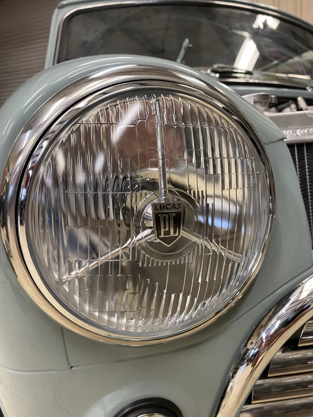 Lucas PL Style Tripod Headlamp pair — Super Coopers