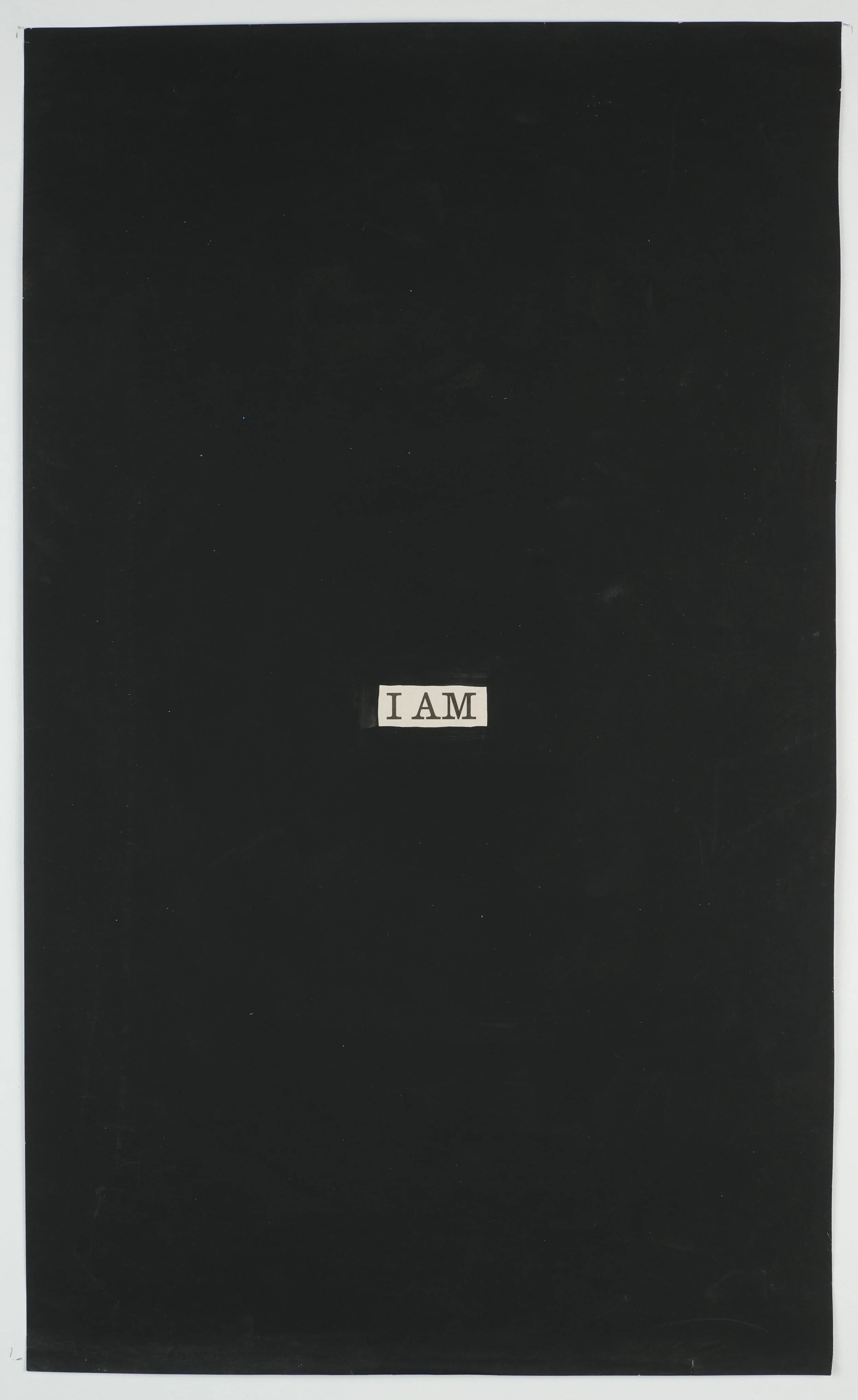   I Am,  2023 acrylic on paper, 10 × 16.5 in. 