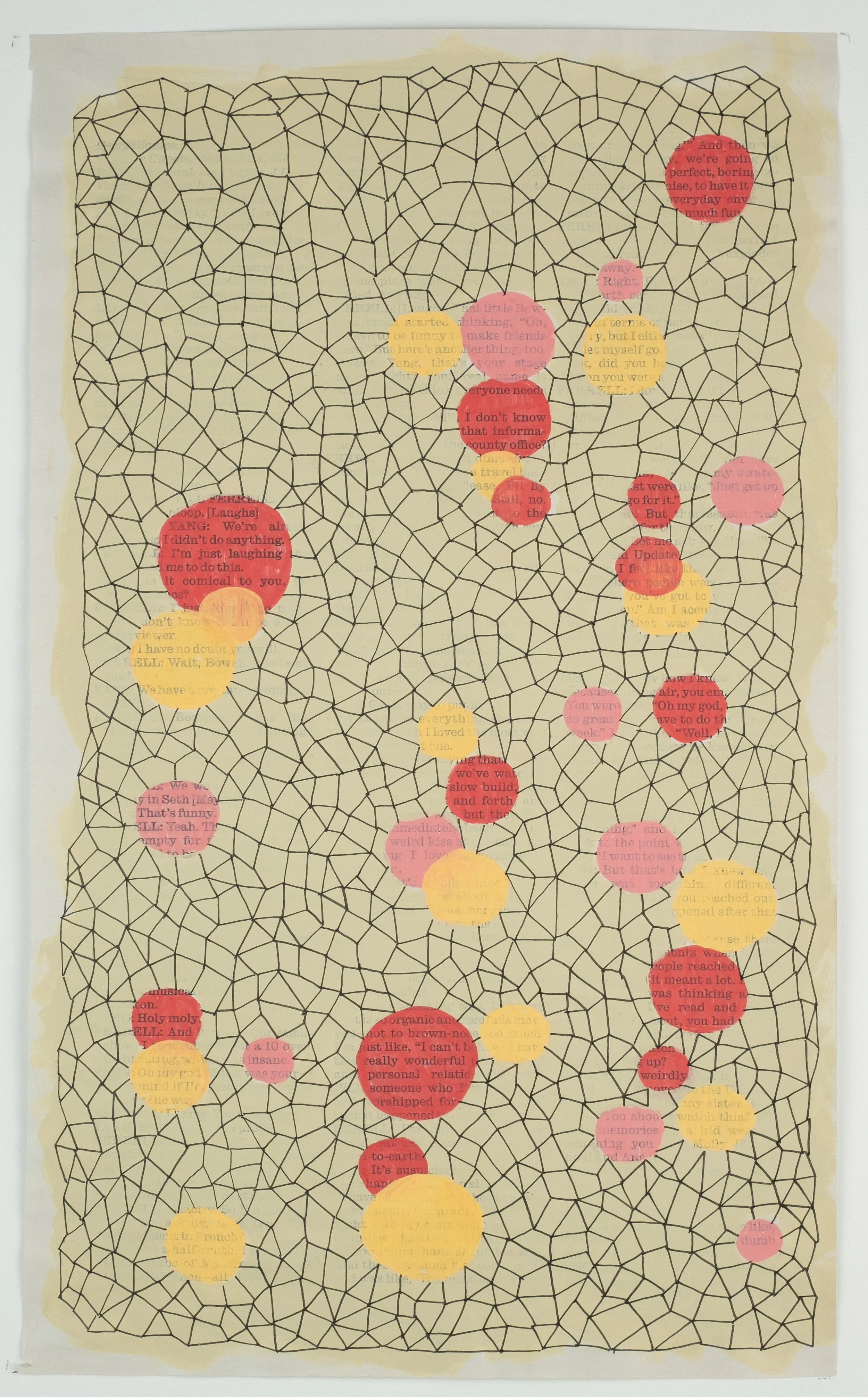   I’m Just Laughing,  2024 acrylic and ink on paper, 10 × 16.5 in. 