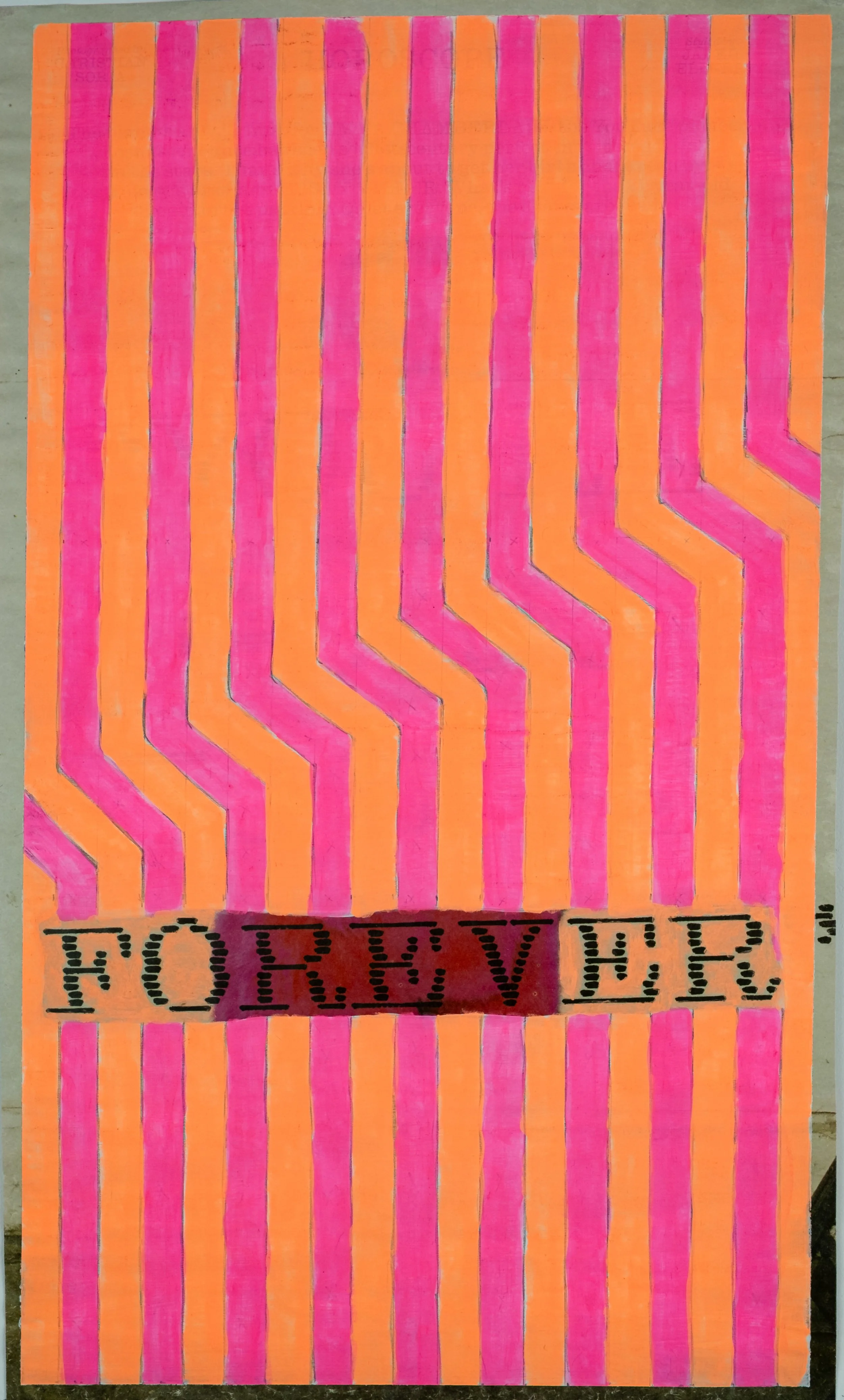   Forever,  2025 acrylic on paper, 10 × 16.5 in. 