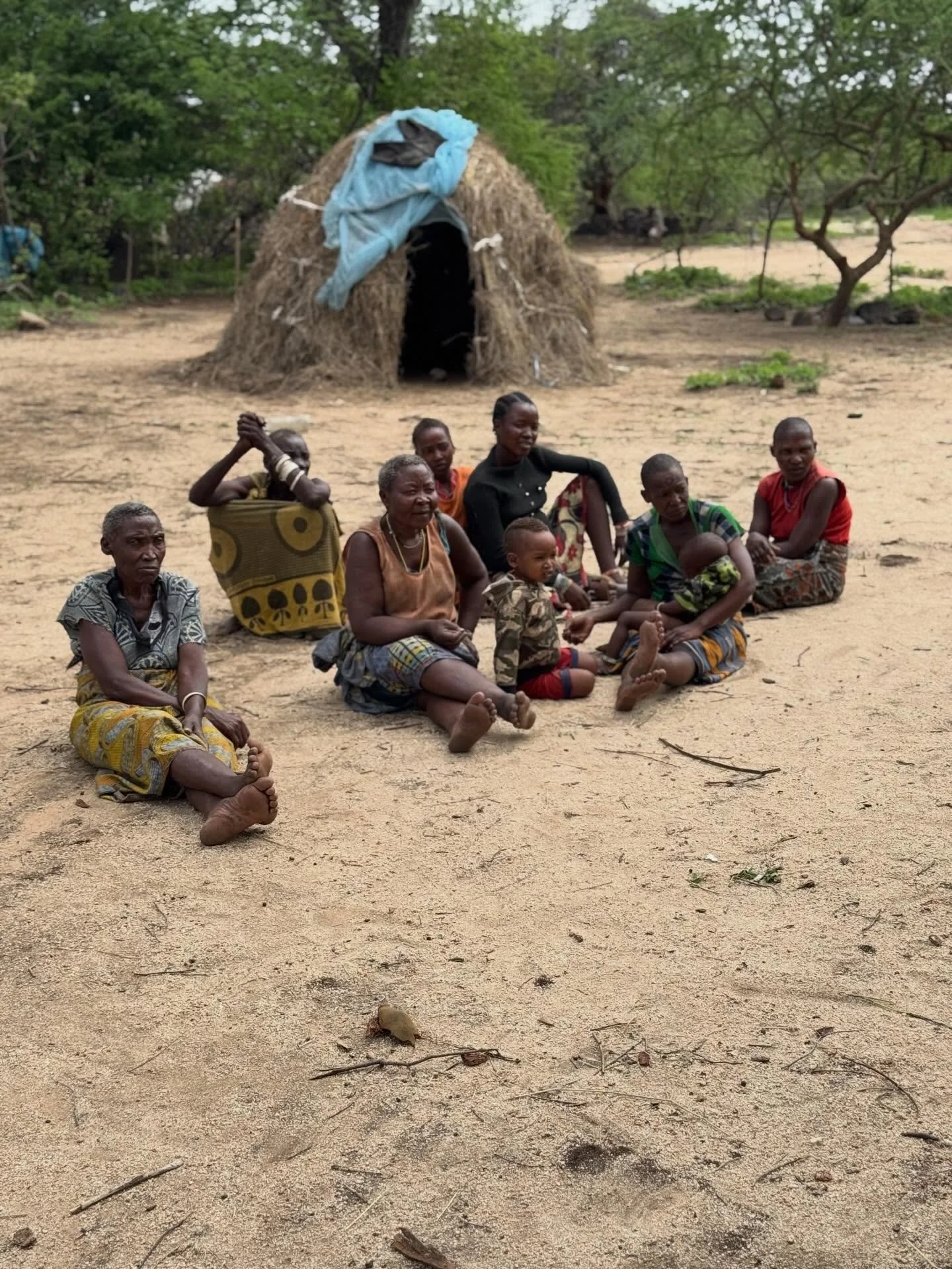 Exploring Hukumako camp, one of the tucked away areas between the dry bush of Mang&rsquo;ola and the green valley of Yaeda. It sits along an elephant route 🐘 and early mornings here can be dangerous. The closest school is about an hour and a half wa