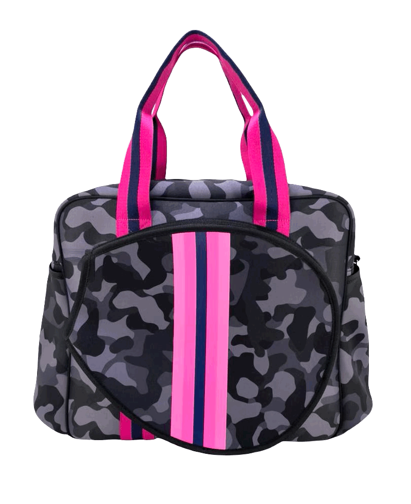 White and Pink Tennis Bag — Parker & Hyde