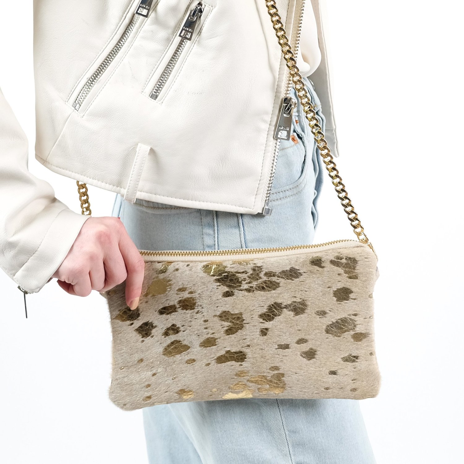 Hyde Crossbody in Gold Metallic — Parker & Hyde