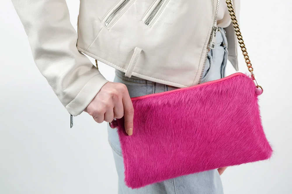 Crossbody Bag in Hot Pink - AirRobe