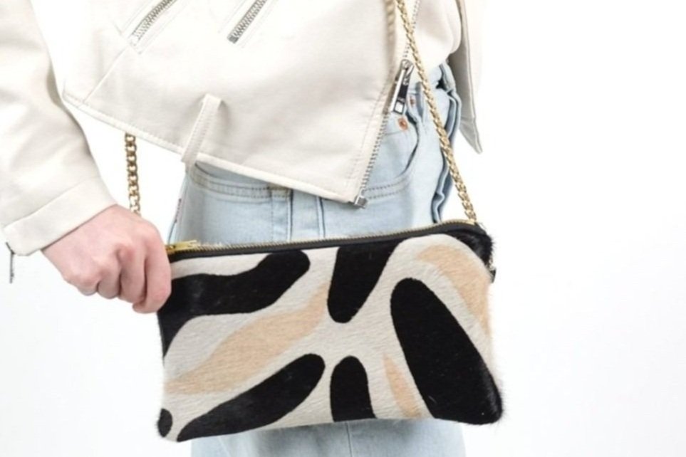 Hyde Crossbody in Zebra — Parker & Hyde