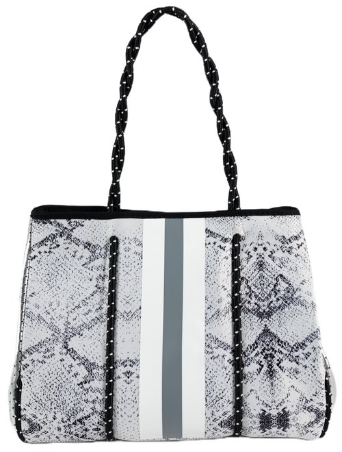 D-Luxe Punched Neoprene Tote — Black