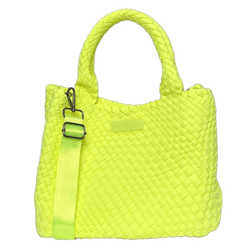 Kelly Green Classic Woven Tote — Parker & Hyde