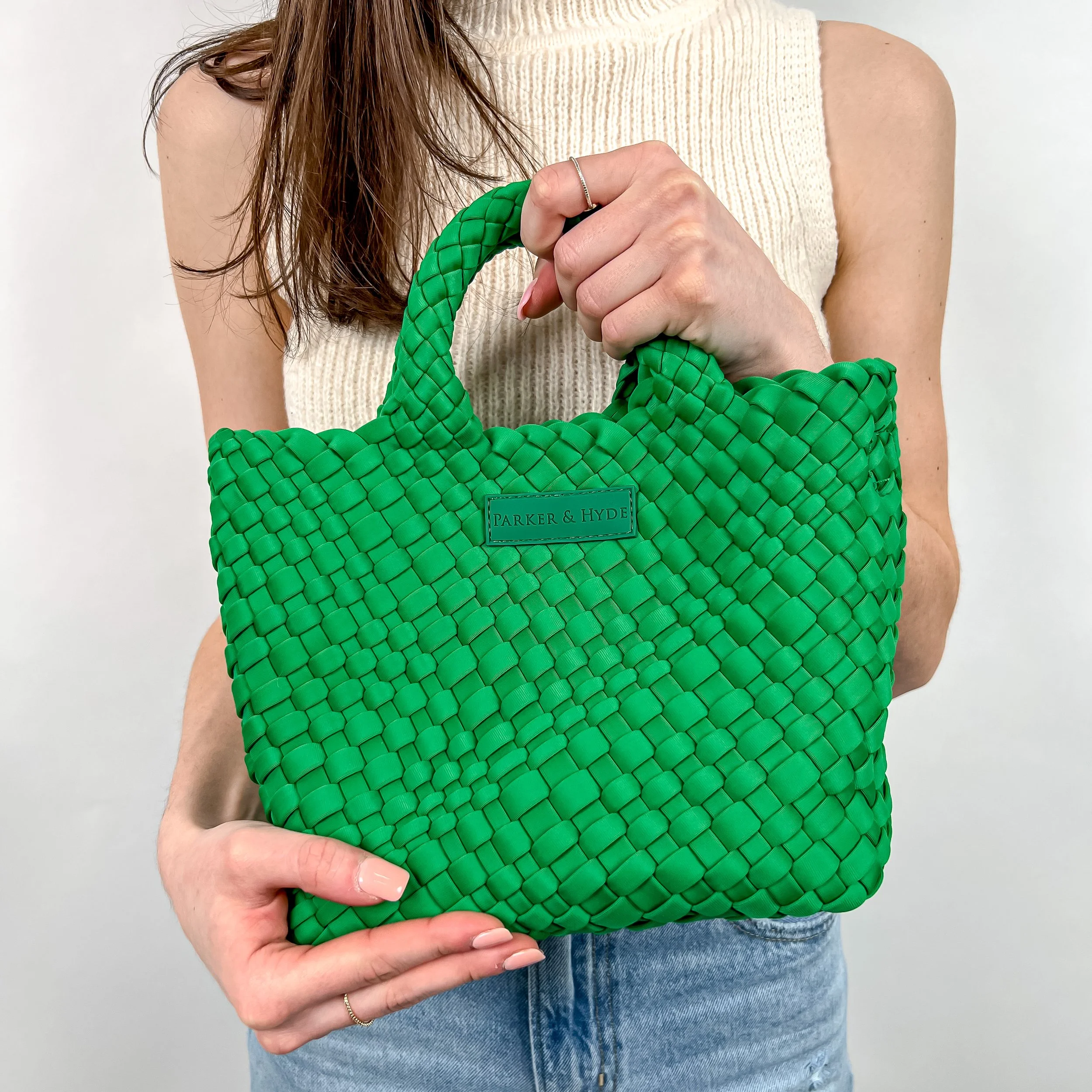Skipper Coated Canvas Bag- Kelly Green main image 1