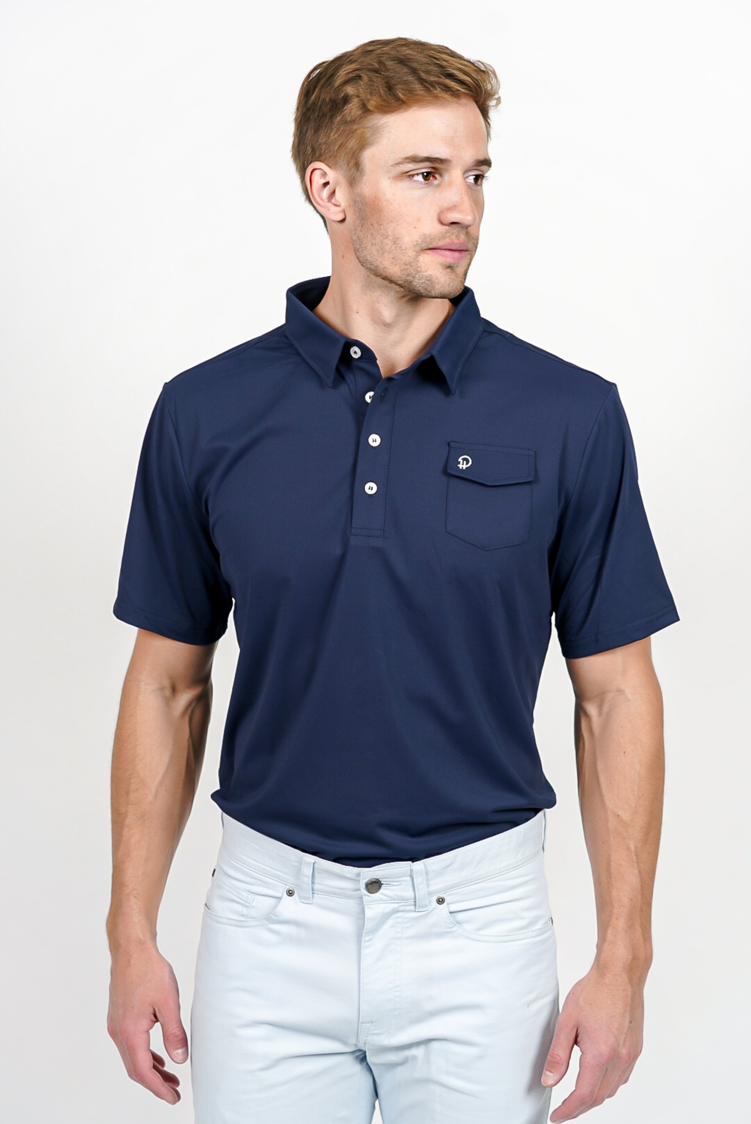 Navy Blue Golf Shirt — Parker & Hyde