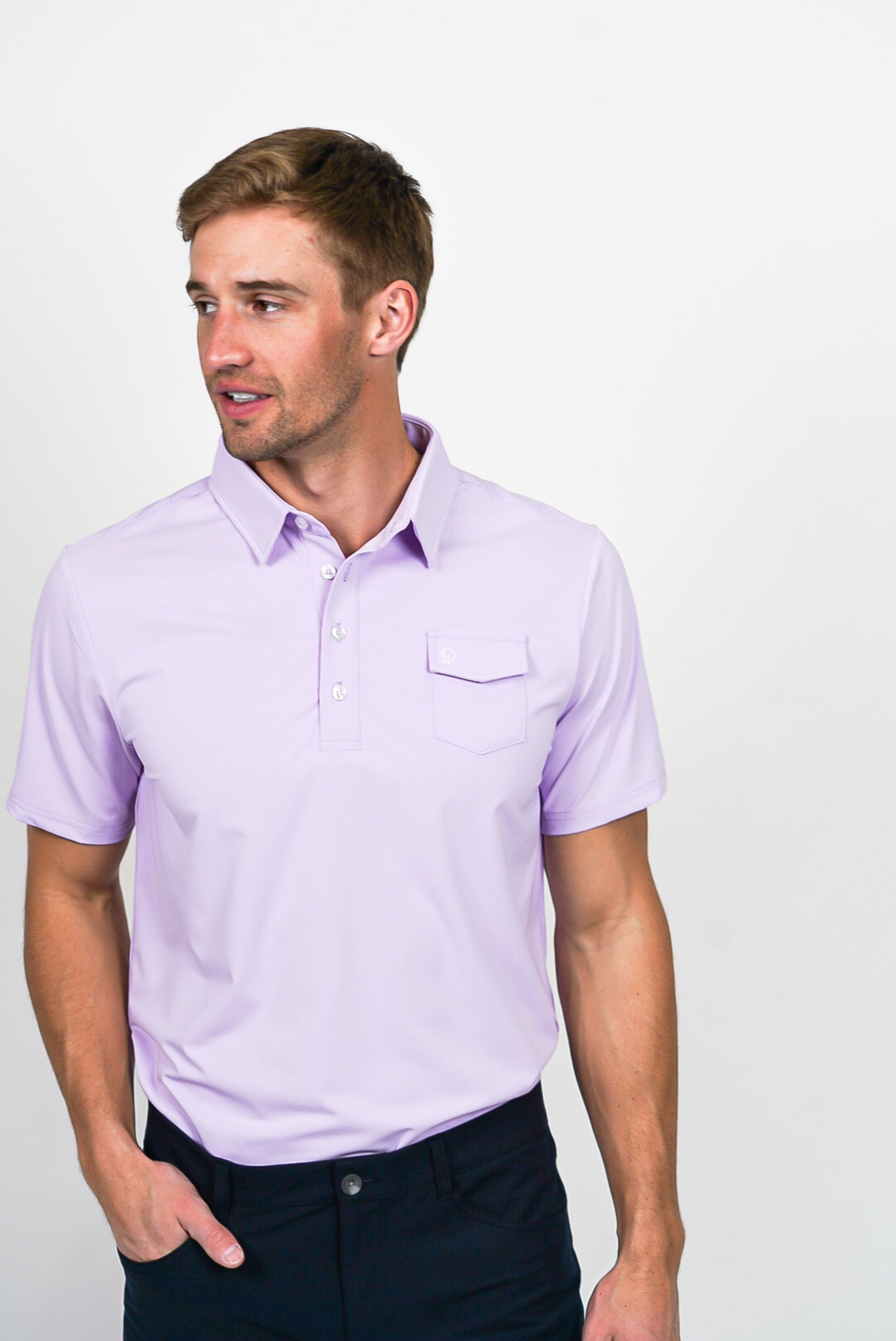 Fuschia golf shirt sales